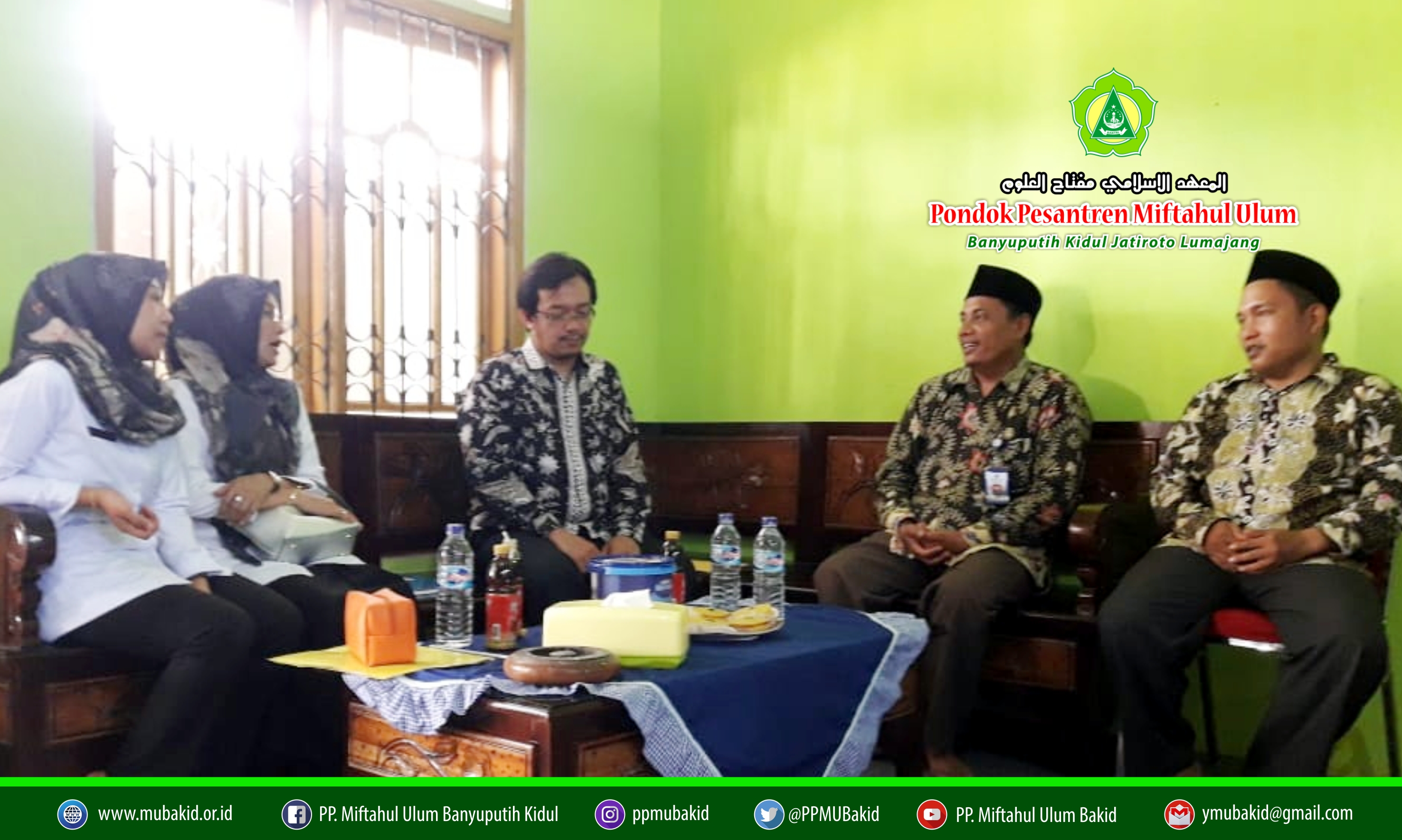 Hari Kedua UNBK, Pejabat Kanwil Kemenag Jawa Timur Monitoring ke MTs. Miftahul Ulum Bakid